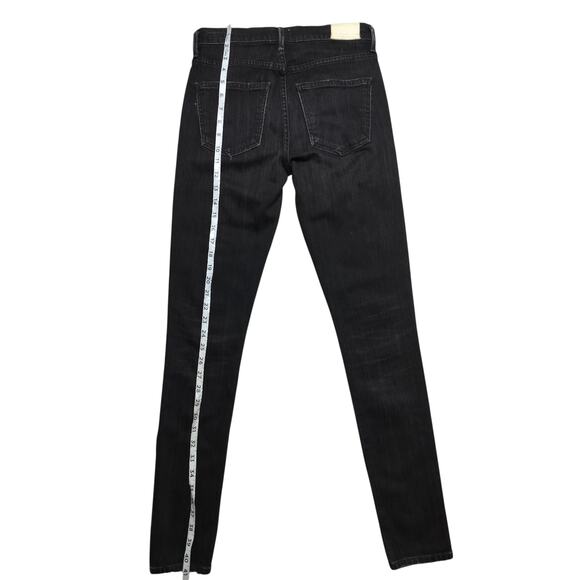 Citizens Of Humanity Premium Vintage Rocket High Rise Skinny Black Jeans Size 25 - Picture 8 of 11